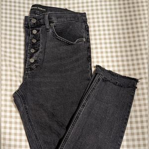 Denim Forum Yoko High Rise Slim Jeans, Washed Back, Size 29